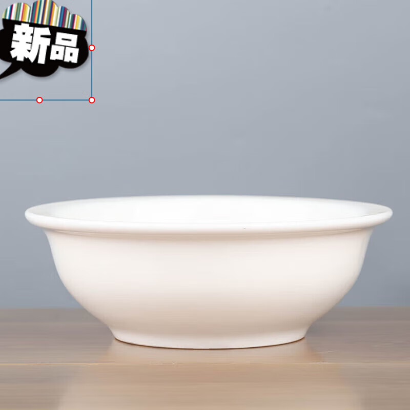 黛侠汤碗大号家用陶瓷简约个性创意吃饭面碗加厚汤古汤盆汤勺餐具 白