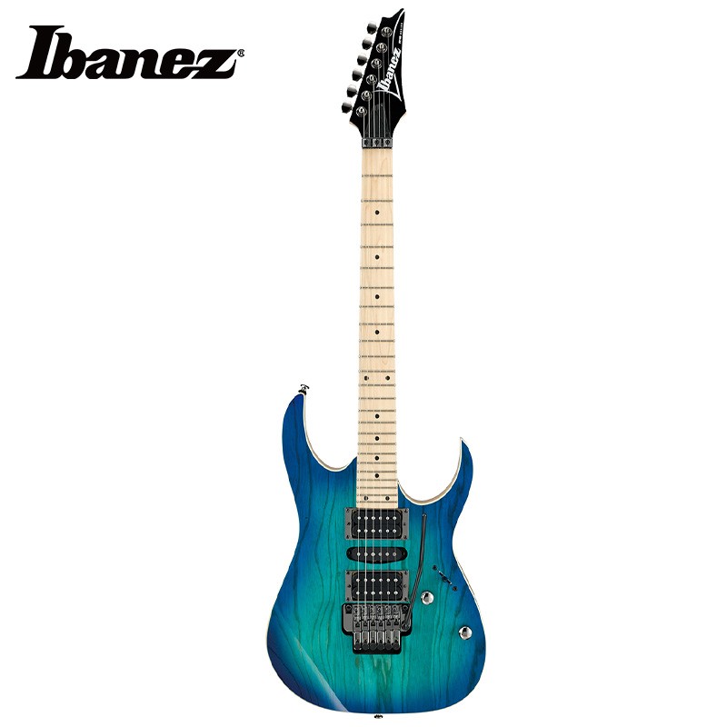 Ibanez 依班娜RG370AHMZ-BMT吉他 印尼进口39英寸固定琴24品双单双线圈专业电吉他 蓝月渐变色