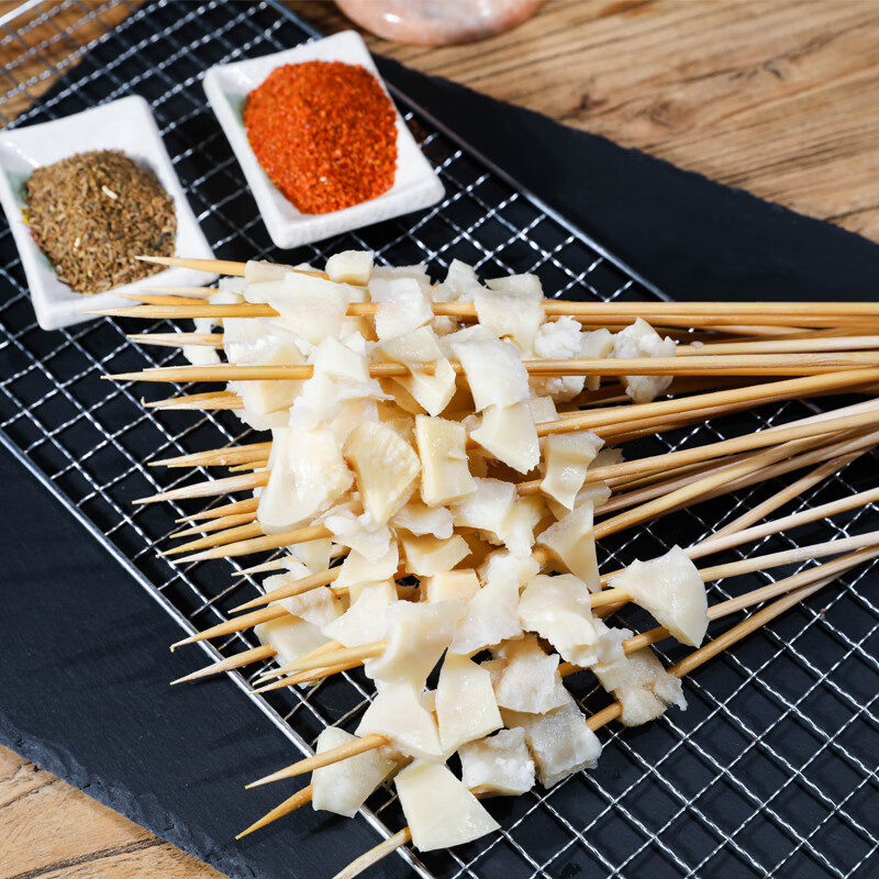 皓谦鲜牛心管串半成品30串自助烤串烧烤生鲜牛黄喉串牛心管串