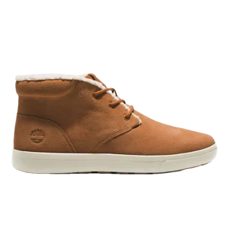 添柏嵐（Timberland）男士靴子雪地靴加絨棉鞋 絨面革保暖防水防滑 中幫系帶輕便 冬季新款進(jìn)口 Rust Suede 7.5