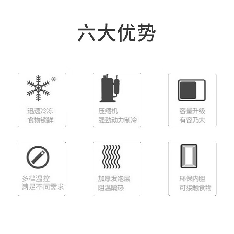 【顺丰速发】雪花家用冰柜小型冷柜冷藏冷冻转换冰柜迷你卧式保鲜柜节能静音 BD/BC-42A108（一级能效）