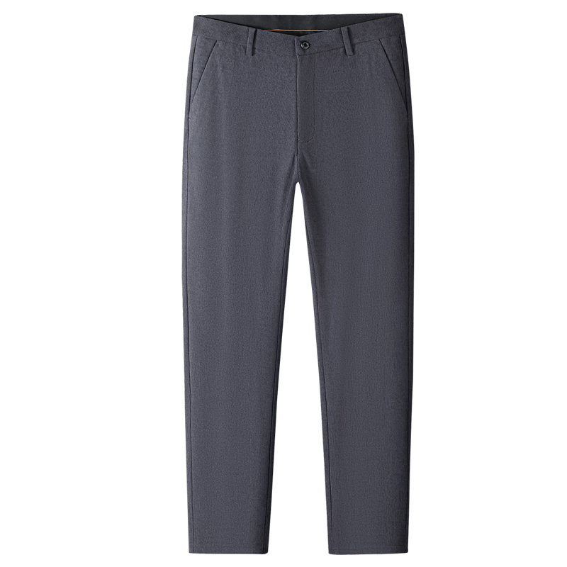 SHANSHAN杉杉休闲裤男秋冬新款加绒加厚男士保暖裤子灯芯绒休闲直筒长裤男 黑色 33