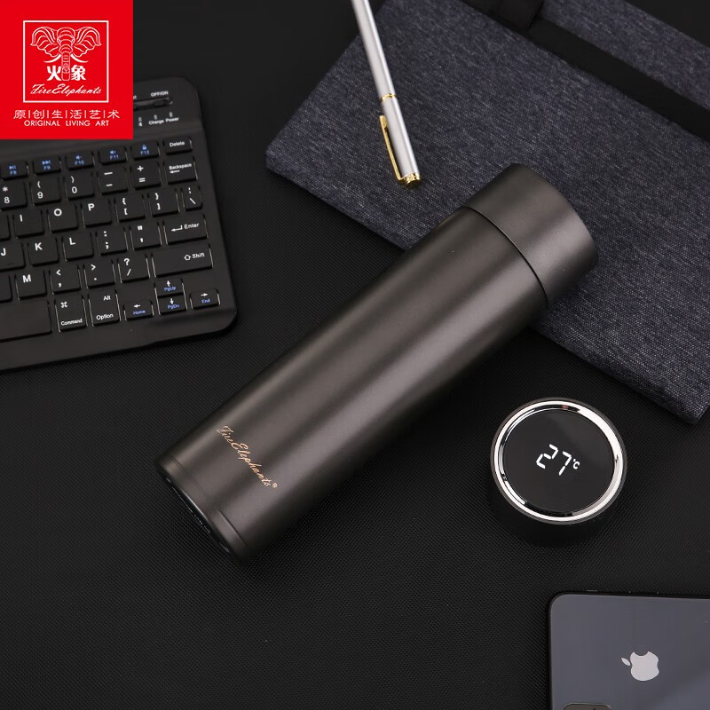 火象(fire elephants)波尔多智能保温杯 hxb-zn084 白色【450ml】