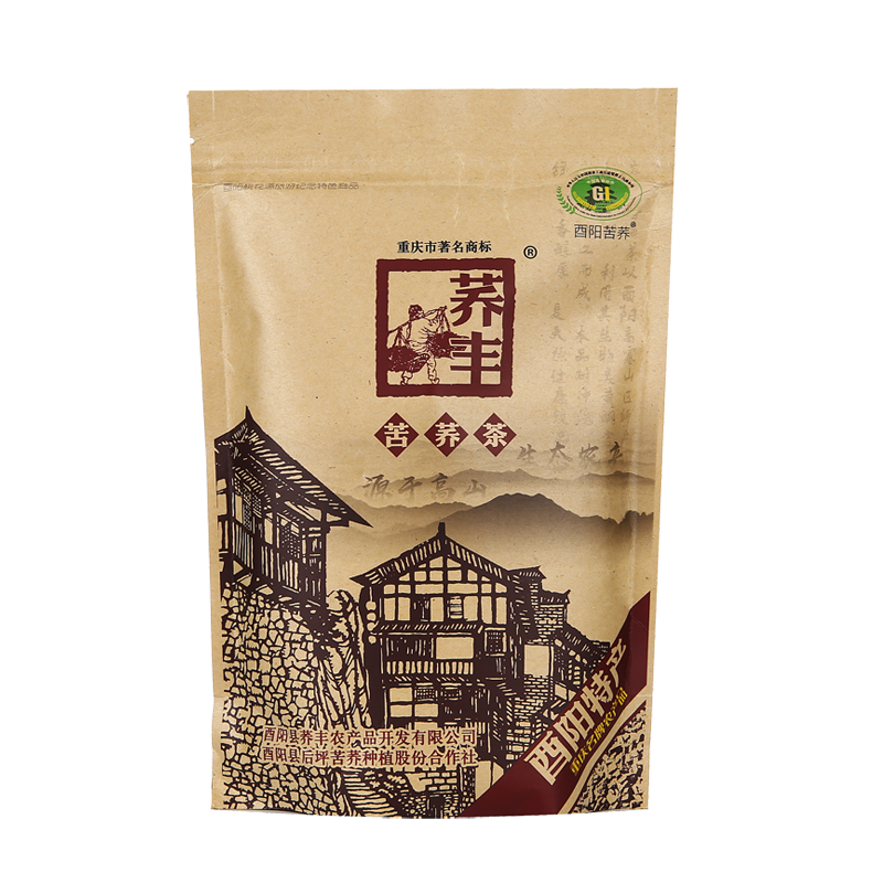 酉阳 苦荞茶 荞麦茶 255g原味麦香颗粒饱满麦香浓郁 武陵山区腹地苦荞 纸袋装