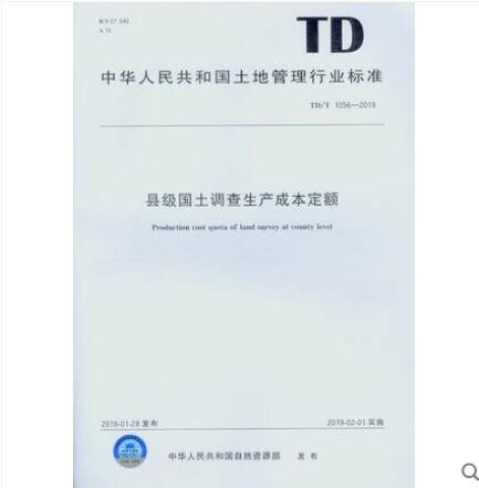 现货TD/T 1056-2019 县级国