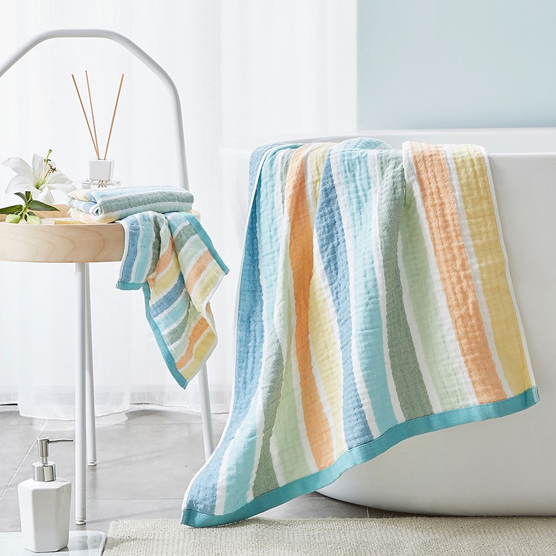 罗莱(luolai)云朵棉柔提花面巾 tg60s棉柔3a抗菌 儿童彩虹星梦纱布