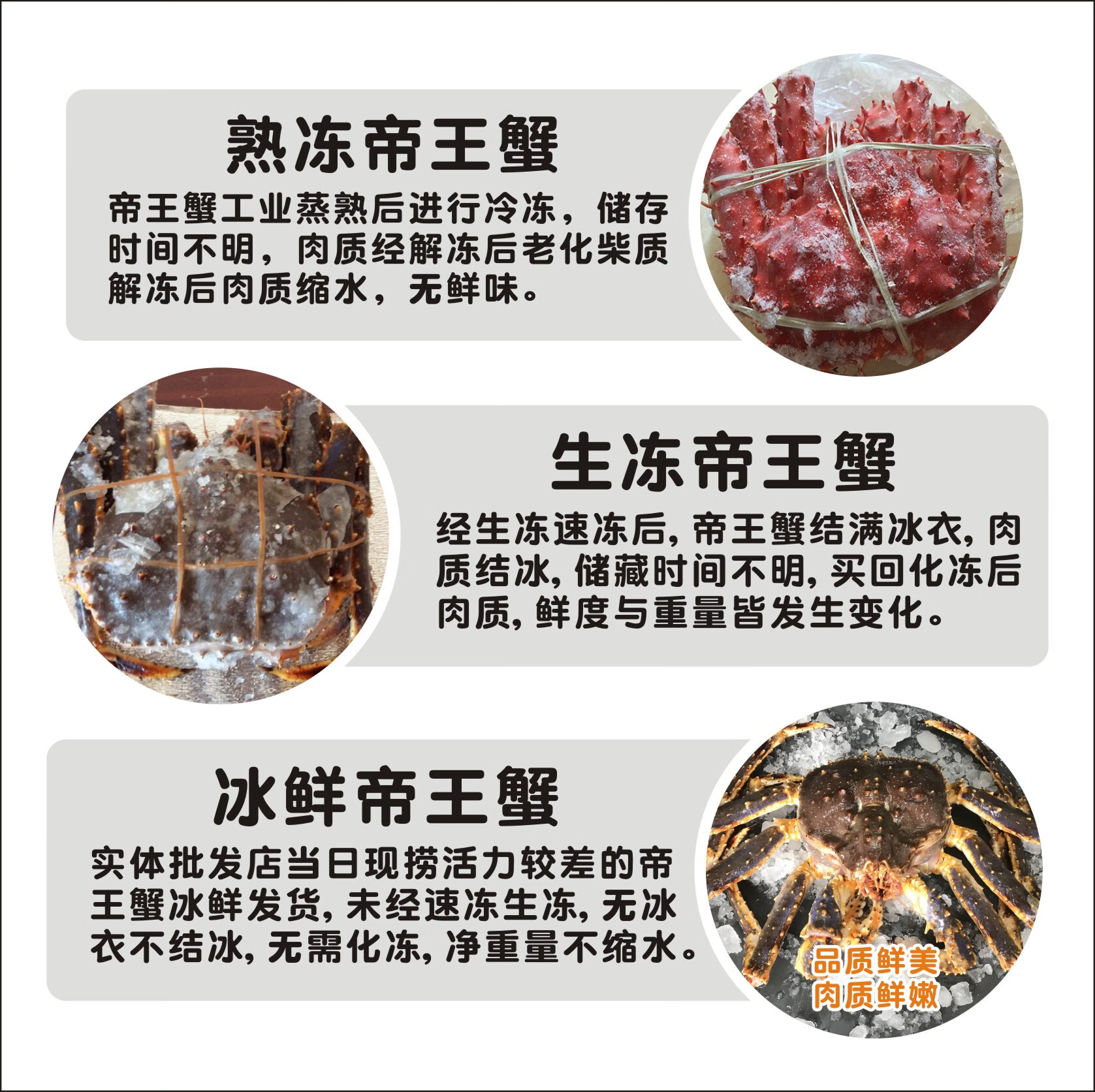 帝王蟹海鲜鲜活冰鲜3到10斤1只特大螃蟹水产皇帝蟹帝皇蟹 3斤左右【活冻品质 新鲜足称】
