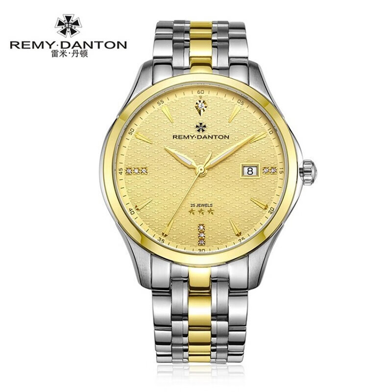 rd remy·danton雷米丹顿男士全自动机械防水三针日历商务钢带腕表g