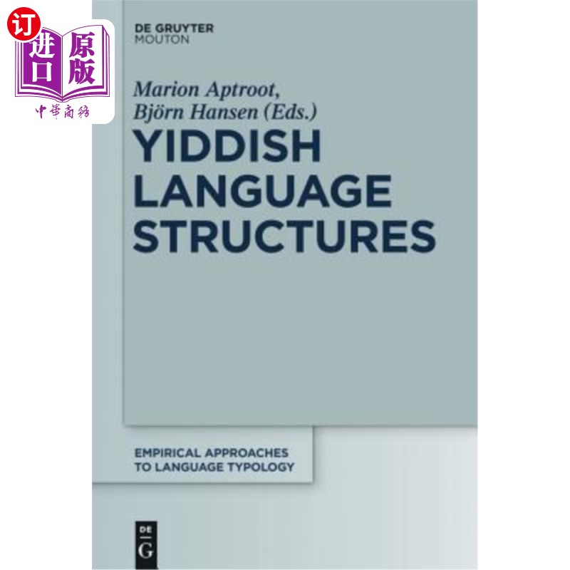 海外直订yiddish language structures 意第绪语结构