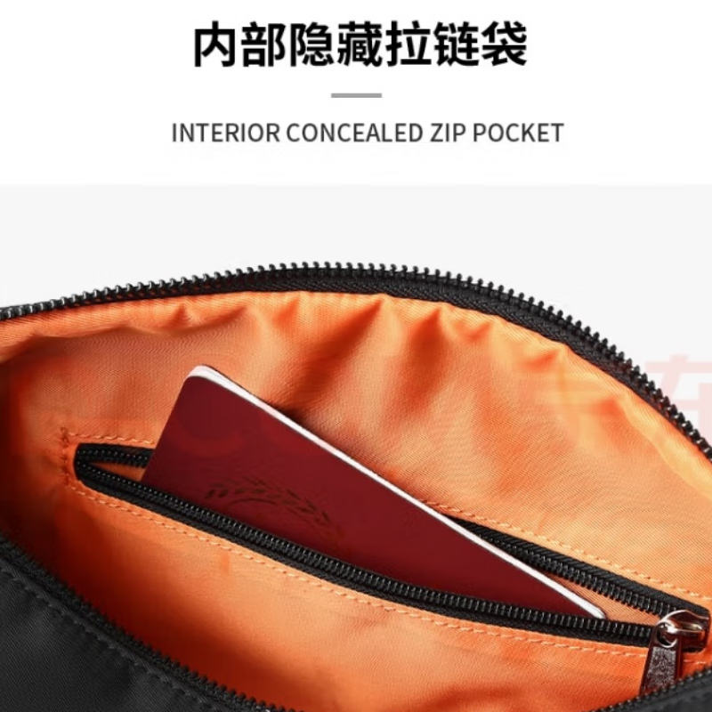 伊森单肩包男休闲男士斜挎包简约运动小背包软皮挎包圆筒包男包 黑色