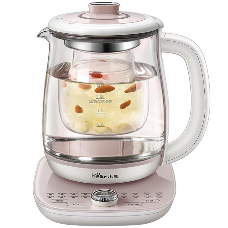 小熊（Bear）养生壶热水壶煮茶器 煮茶壶 电水壶 恒温电热水壶 保温花茶燕窝壶 YSH-C18S2带炖盅1.8L 烧水壶