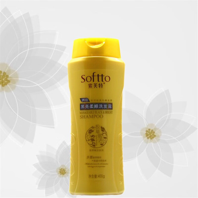 索芙特(softto)索芙特无硅油洗发水400g水润丝滑黑亮柔顺清爽控油去屑