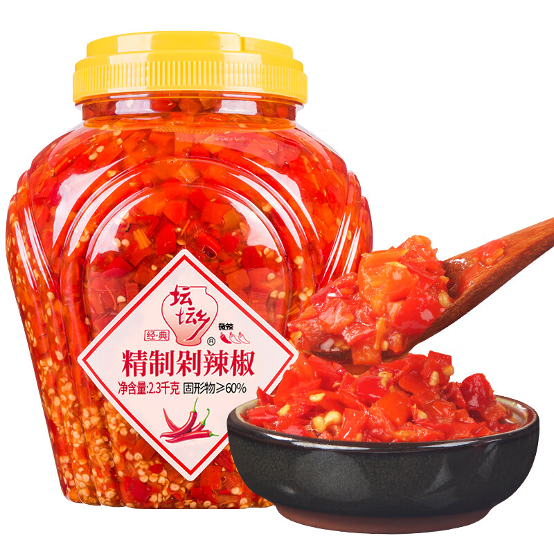 坛坛乡 拌饭剁辣椒 瓶装 豉香蒜香 朝天椒湖南特产 辣椒酱 下饭菜香
