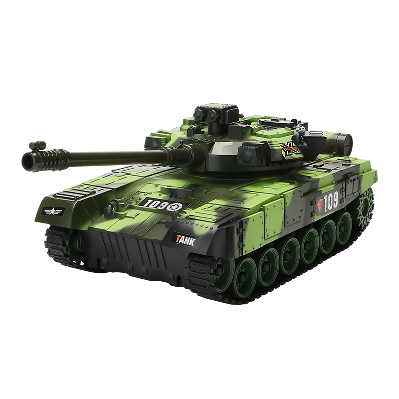 雅得遥控坦克玩具 2.4G履带式越野车3-10岁儿童玩具男孩充电军事模型