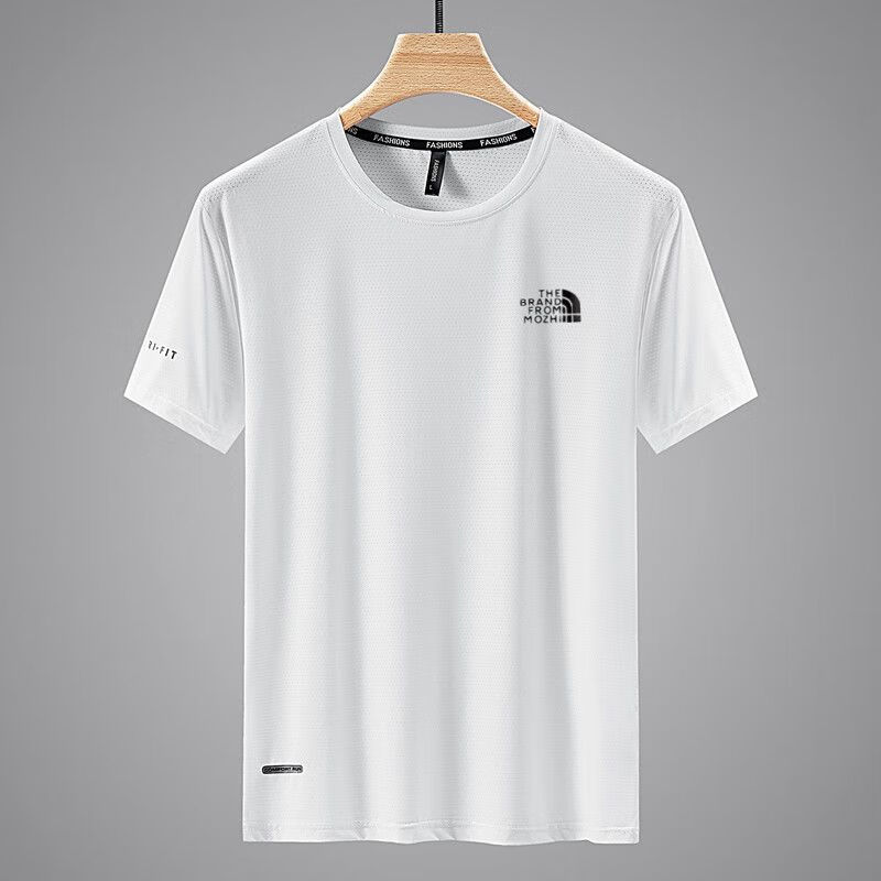 疾奔(jiben)广州十三行男装t恤颜色多种短袖男士夏季休闲冰丝高弹圆领