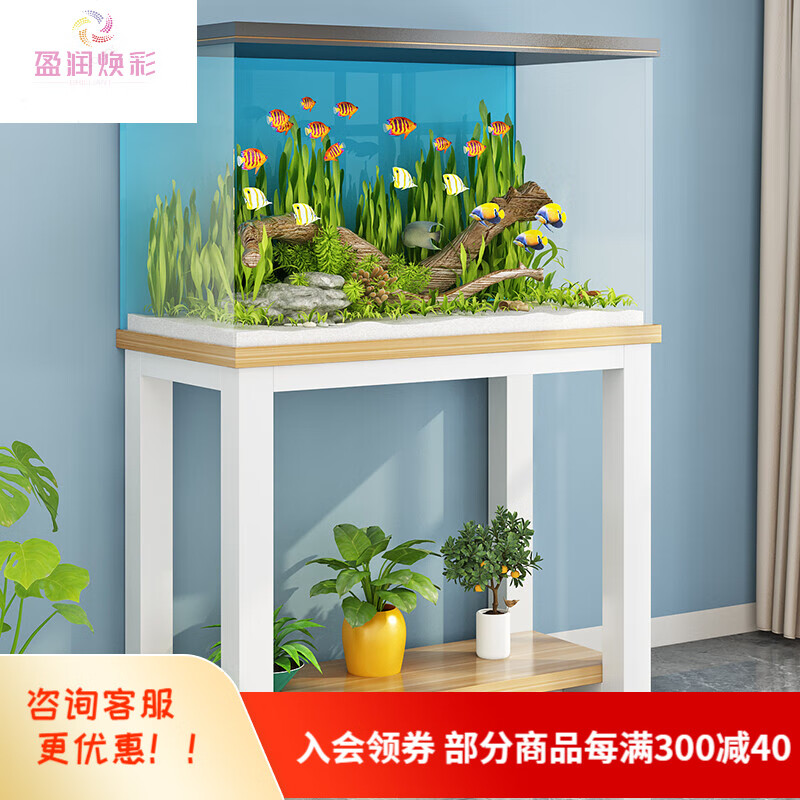 南啵丸鱼缸架底架底座双层客厅阳台铁艺金属定制简易小型鱼缸架子底柜长50宽30高70加厚25MM台面