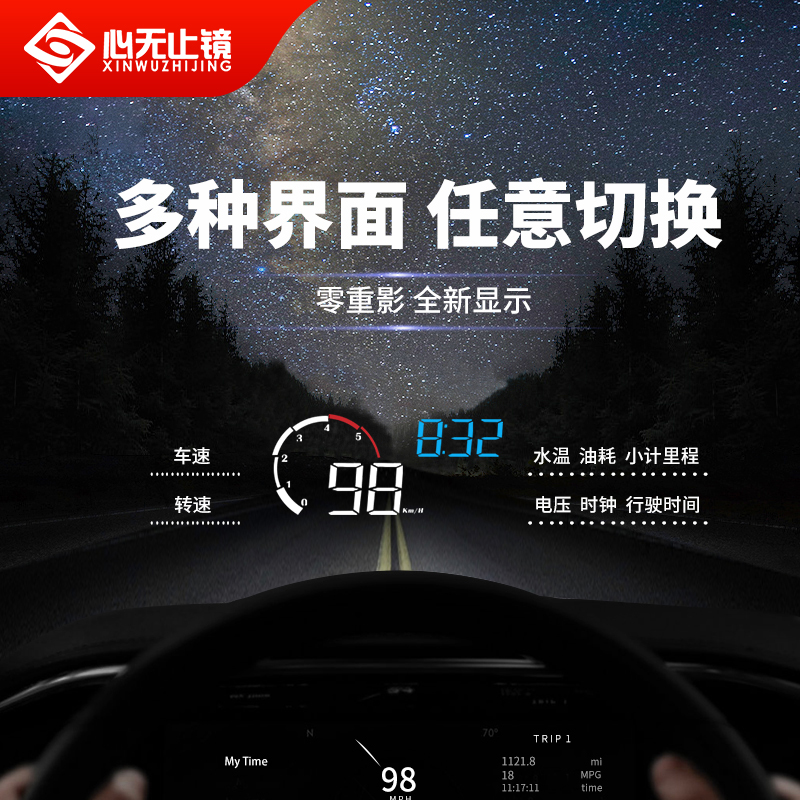 大神曝光心无止镜E300HUD抬头显示器值不值得入手？使用半年分享感受