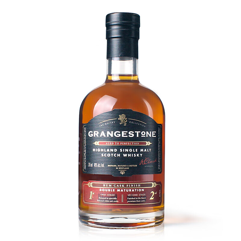 格兰歌颂朗姆桶苏格兰单一麦芽威士忌375ml 进口洋酒