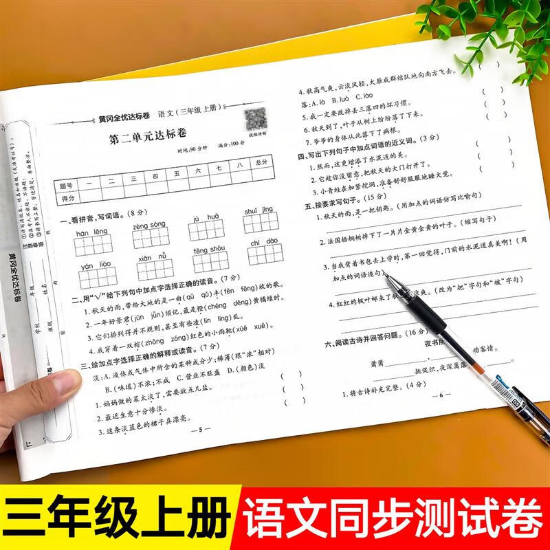 练习小学3年级上教材部编版单元月考期末专项综合考试卷子冲刺100分