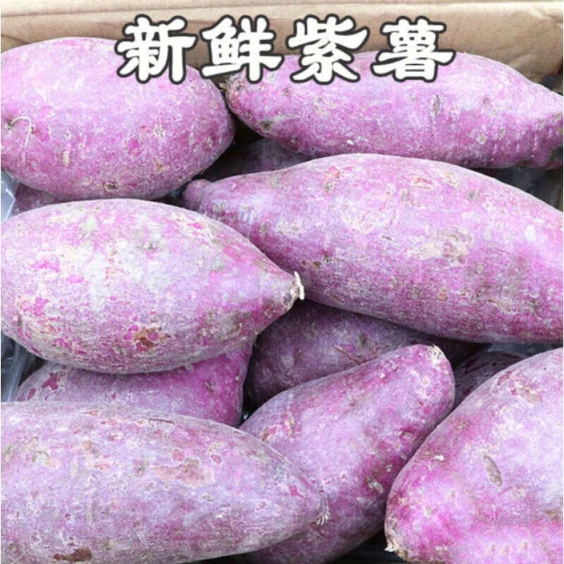 棠鲜生现挖紫薯新鲜农家小紫薯生番薯地瓜紫心4斤装