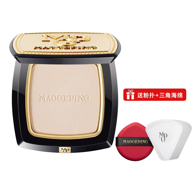 毛戈平（MAOGEPING）光感柔纱凝颜粉饼小金扇粉饼柔焦哑光无痕定妆 802 7g