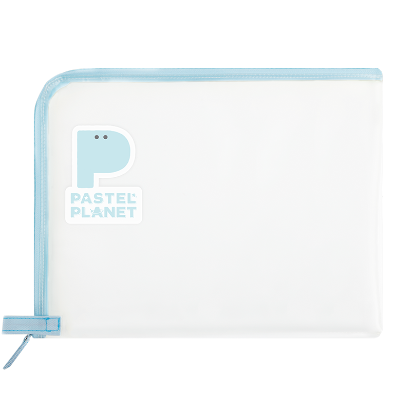 國譽(KOKUYO)淡彩星球·透明文件資料冊辦公收納冊文件夾  A4文件夾 字母P 1個 WSG-KUJ311P