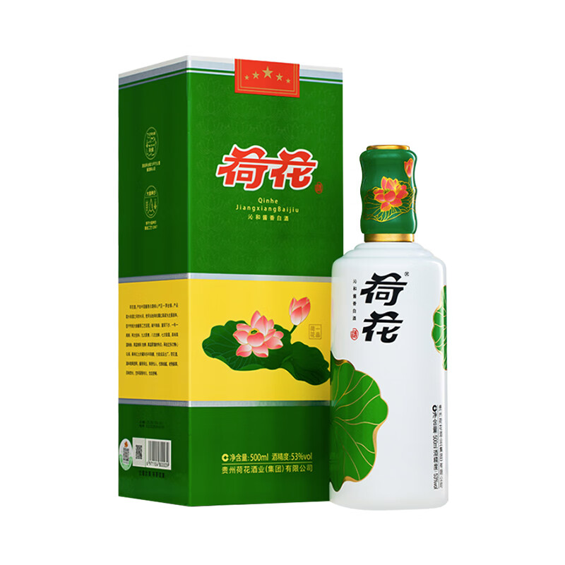 荷花一品荷花53%vol 酱香型白酒500ml 单瓶装【报价价格评测怎么样