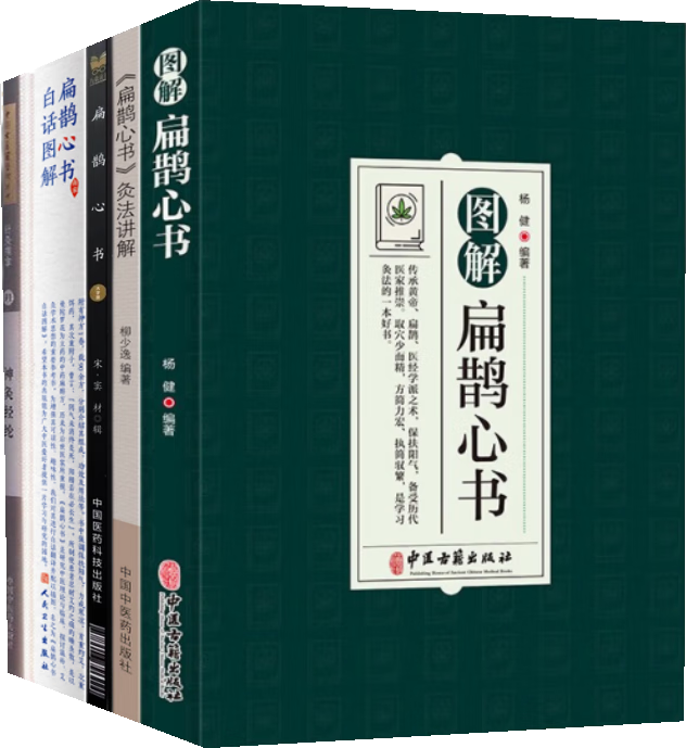 (5本)扁鹊心书白话图解 扁鹊心书 神灸经纶 扁鹊心书灸法讲解 图解