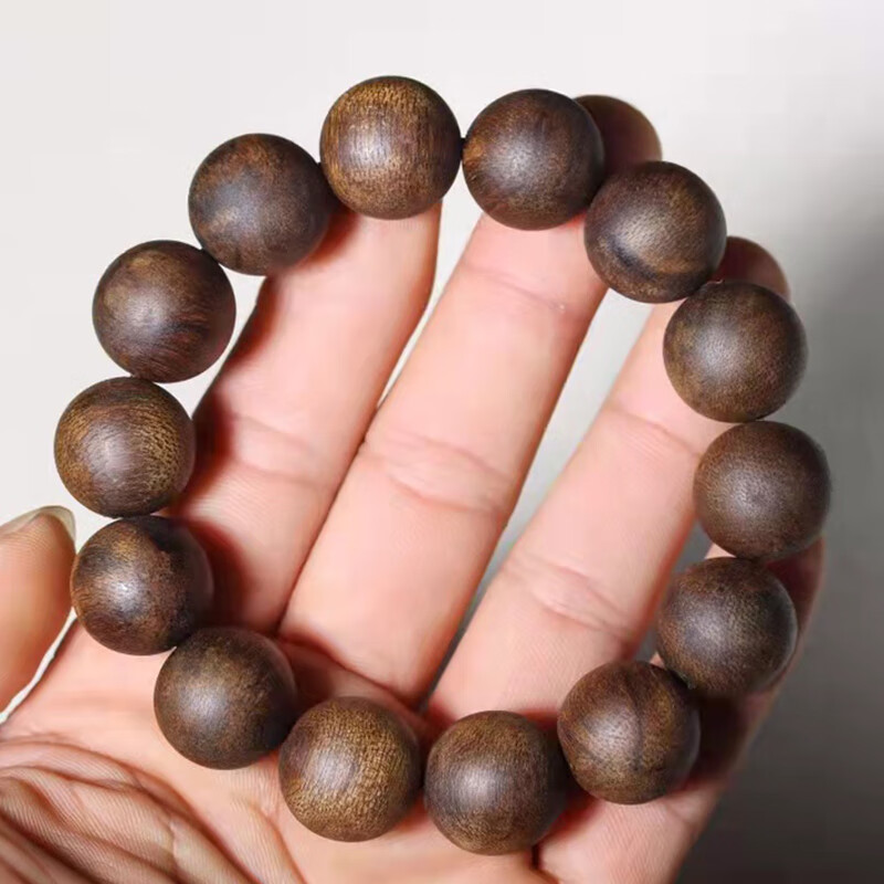 一北 白奇楠沉香手串 男天然保真老料佛珠越南芽庄沉水级14/16/18