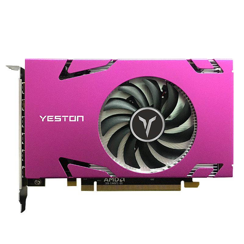 yeston 盈通 R7 350 4G 6HDMI 显卡 4GB 粉色