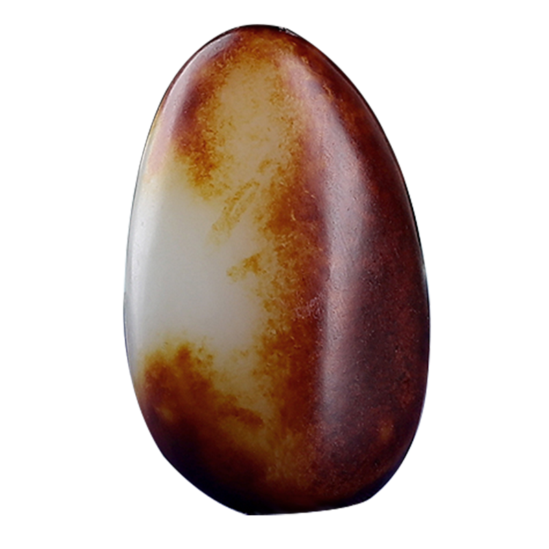 简瑶和田玉原石吊坠男红皮白肉挂件女款项链毛衣链 和田玉籽料原石吊坠