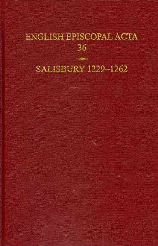 预订 english episcopal acta 36, salisbury 1229-1262