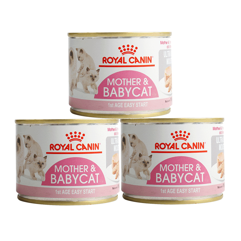皇家罐头 慕斯罐头猫湿粮主食1-4月龄助消化离乳期奶糕罐头 195g/3罐2025-2月