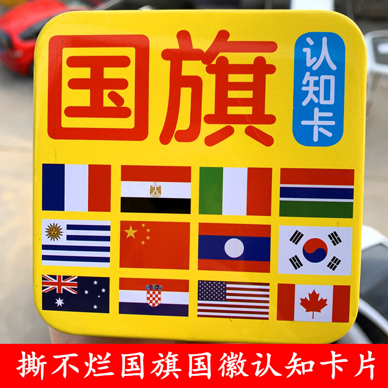 各国国旗卡片早教婴幼儿童宝宝认知识图大卡早教闪卡大全益智玩具0-3