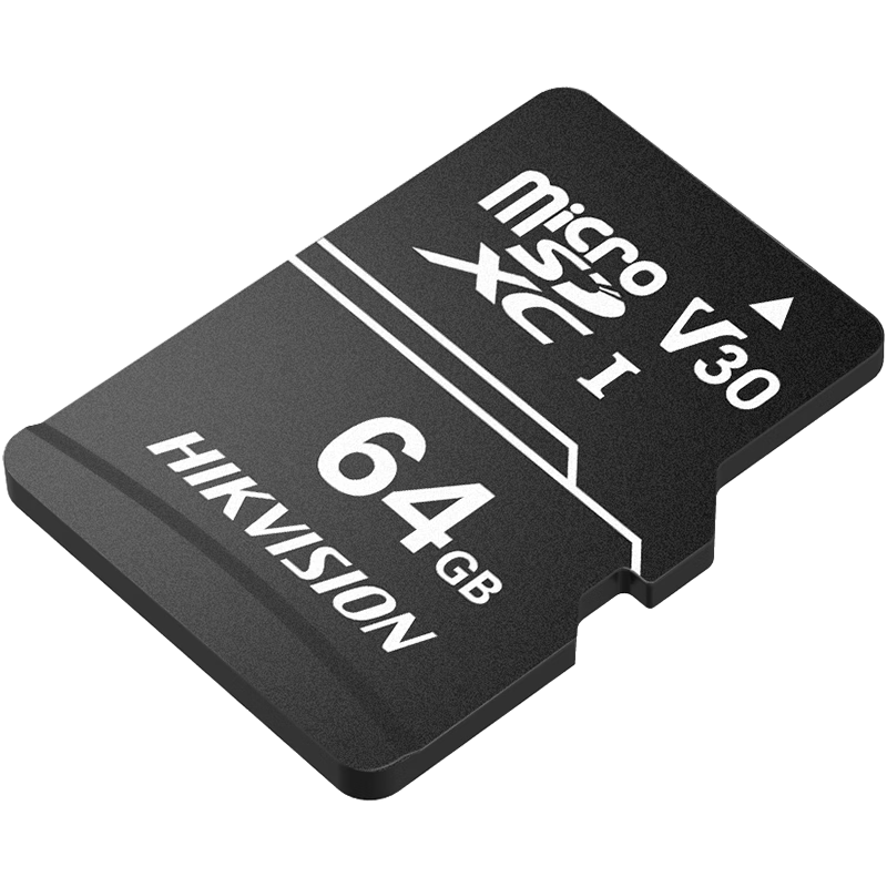 海康存储（HIKSEMI）64GB TF（MicroSD）存储卡 C10 V30 行车记录仪&安防监控摄像头内存卡 更稳定更耐用 33.9元