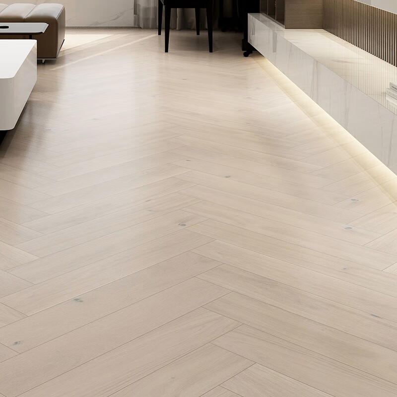 卢森卢森地板实木复合木地板家用格调拼花浅色栎木适用地暖环保耐磨