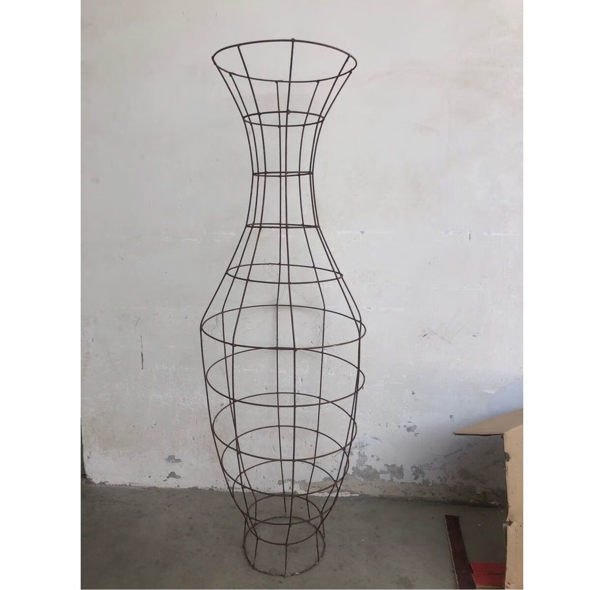 江影清紫薇花瓶骨架 钢条 盆景 盆栽 绿植 海棠 手工编织园艺 高度(0.