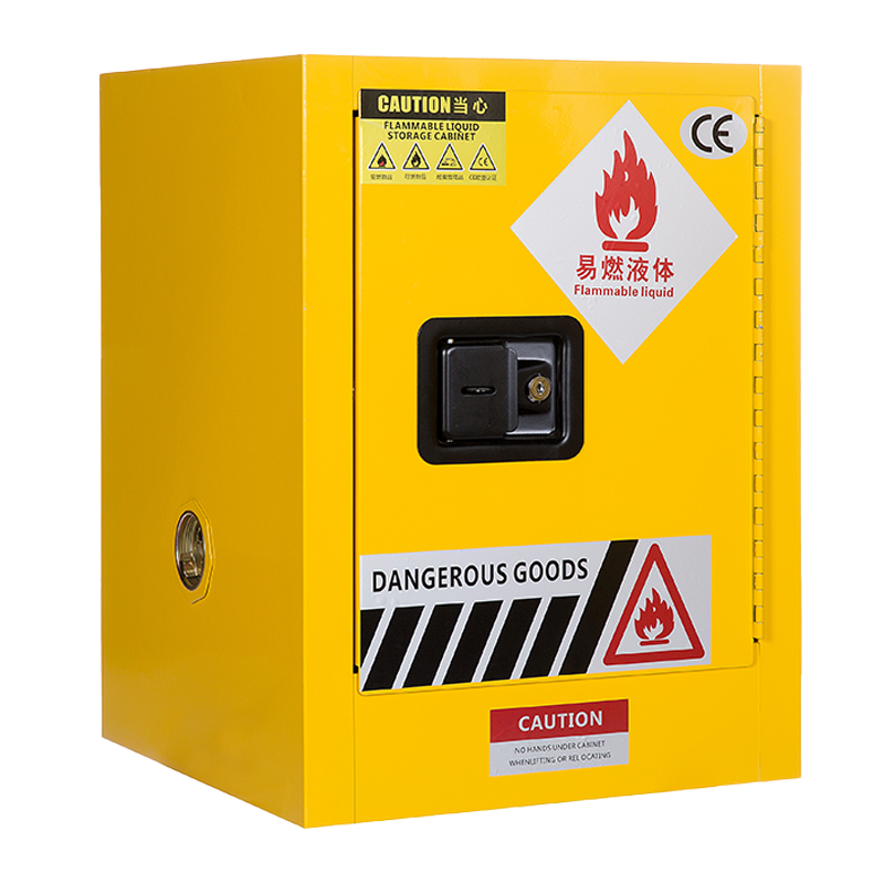 执逸防爆柜工业化学品安全柜实验室储存试剂柜危化品防火防爆箱4/110加仑危险品储存柜防静电酒精药品柜 4加仑黄色