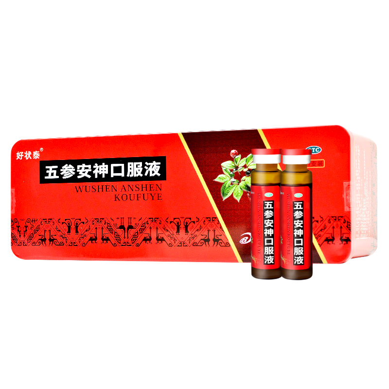 好状泰 五参安神口服液10ml*27支益气安神 5盒
