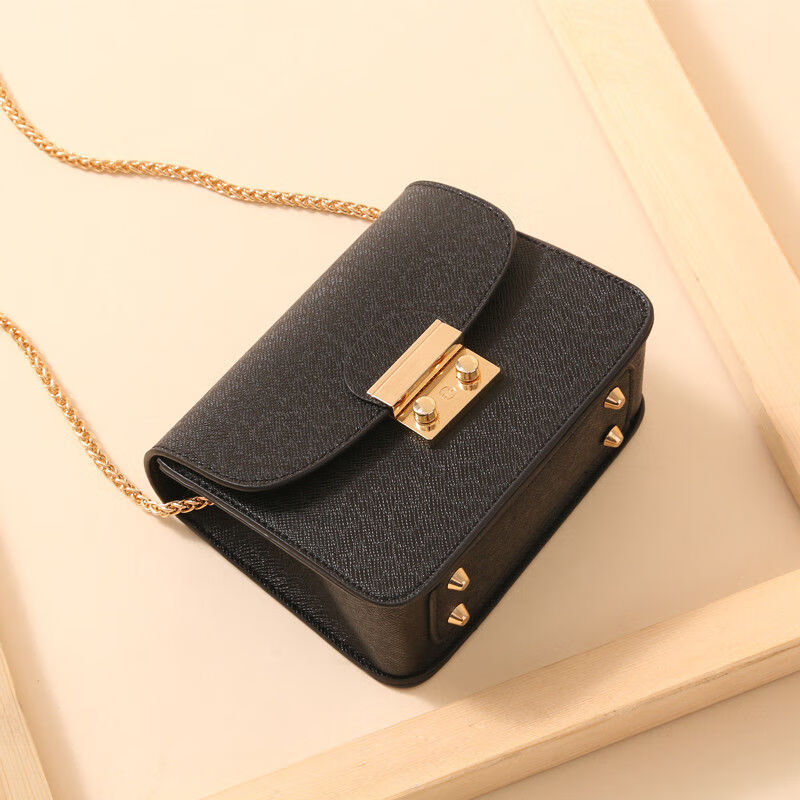 【官方特价】英皇保罗polo小包包女新款女包韩版简约百搭锁扣链条包