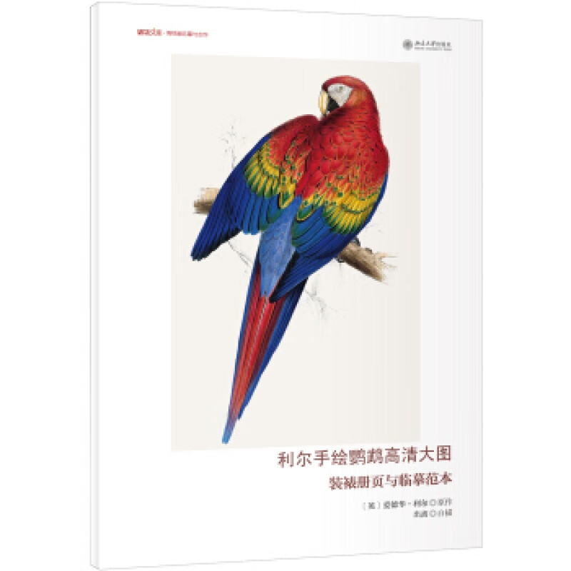 正版利尔手绘鹦鹉高清大图：装裱册页与临摹范本北京大学出版社