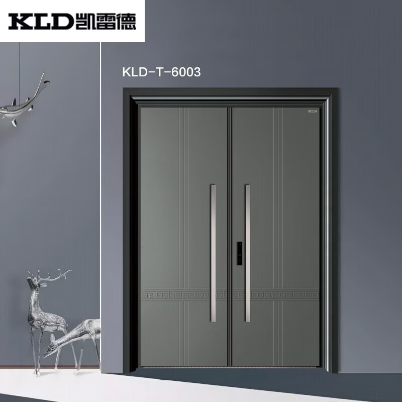 凯雷德门业(kld-t-6003 t型四维钢雕系列)别墅安全防盗入户大门 每