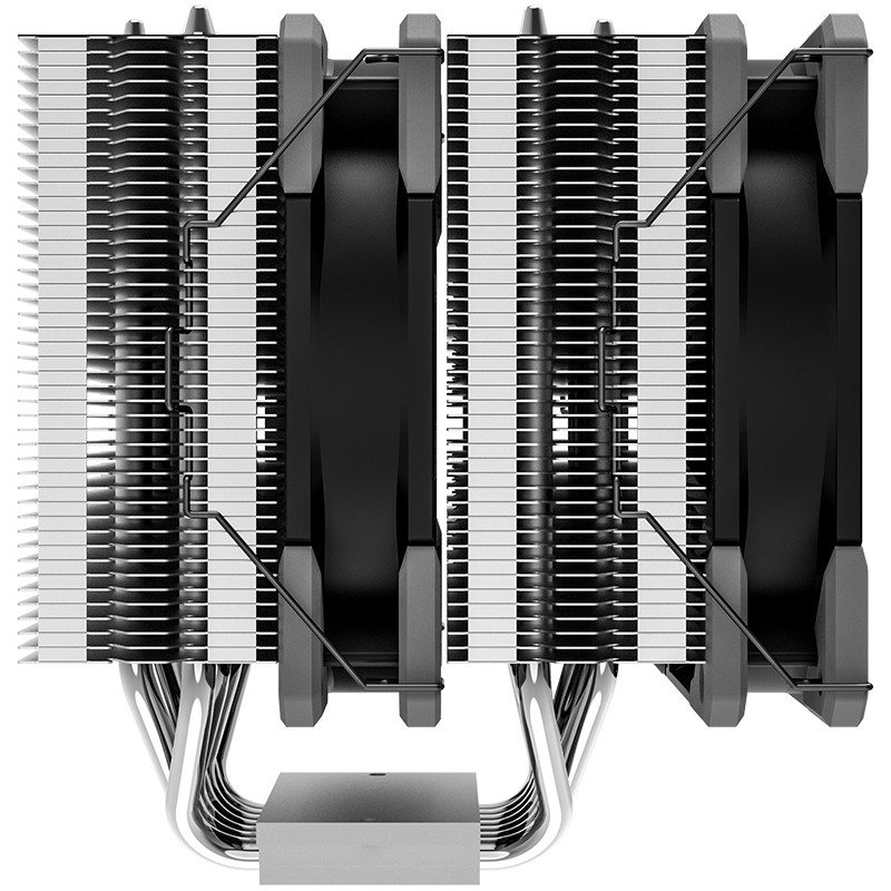 ID-COOLING SE-70 七热管铜底双风扇镀镍双塔侧吹CPU散热器 多平台金属扣具温控高风压性能版风扇