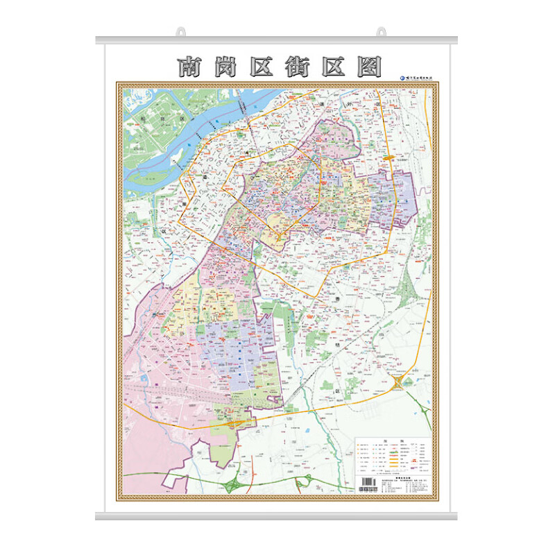 新版 南岗区街区图 详细街区道路 显示小区  约0.9*1.