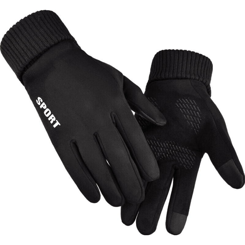 叶贺品牌男士黑色全指手套价格走势及购买体验介绍|手套网购最低价查询