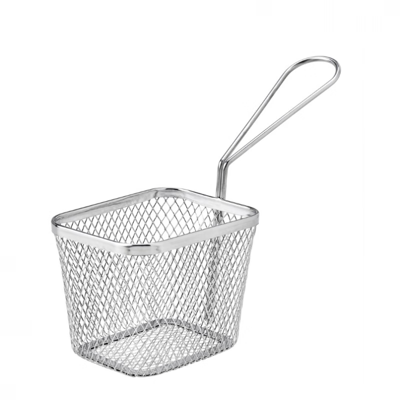 宜家惠格里绨徳 上菜篮不锈钢食物收纳网篮野餐火锅篮筐国内代购