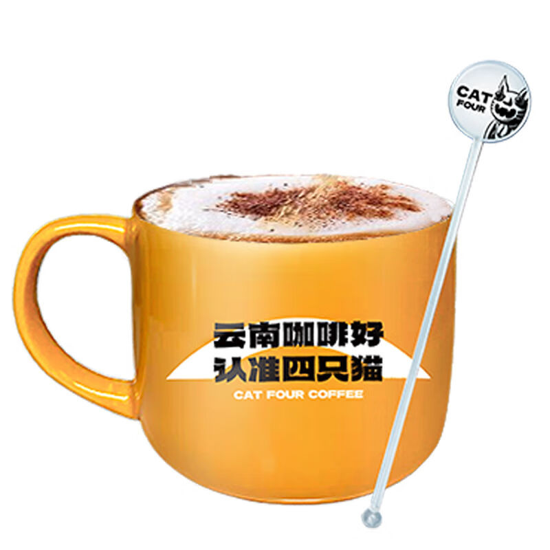 derenruyu香甜卡布奇诺咖啡30条蓝山/拿铁特浓四只猫咖啡三合一经典
