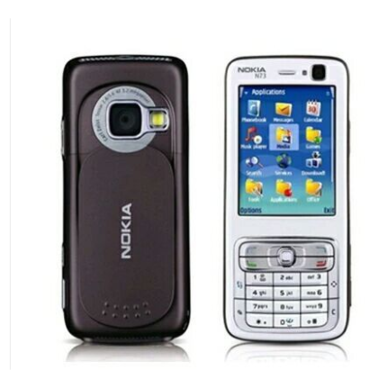 适用nokia/诺基亚 n73直板按键超长耐用老人学生怀旧收藏 黑色 一电一