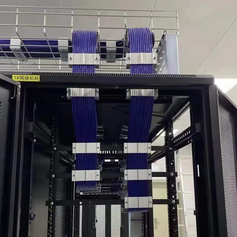 桥架排线器网络机柜理线杆超五六类网线固定器机房综合布线走线架动力