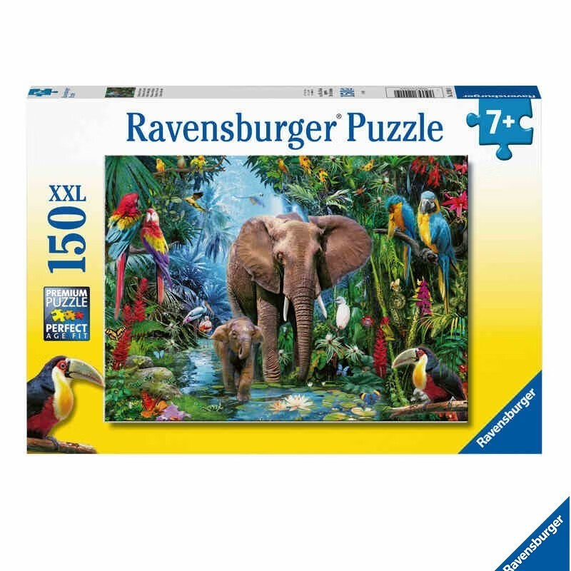 睿思游戏(ravensburger)拼图儿童150片男女孩玩具生日礼物 热带雨林中